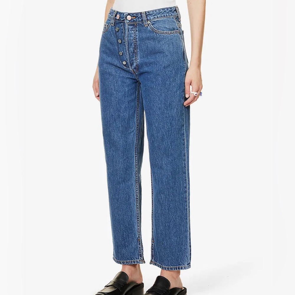 Ganni Figni High Rise Straight Jeans